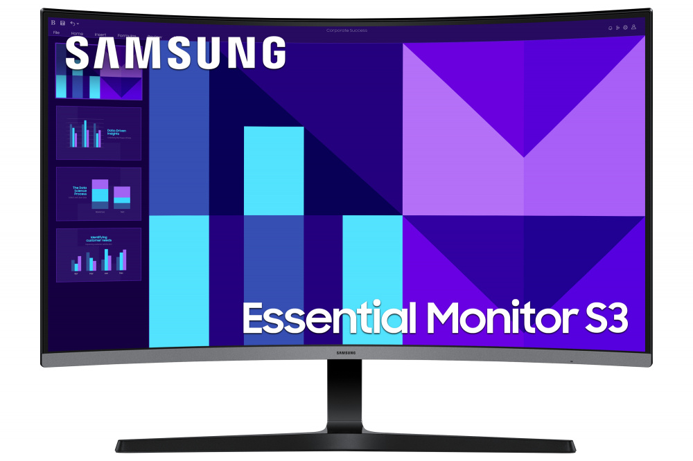 Monitor Led Samsung 32 Pulgadas / S32d390 / Fhd (1,920 X 1,080) / Curvo / Negro / 100hz / Hdmi /