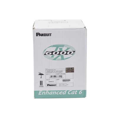 Bobina De Cable Utp 305 M. De Cobre, Tx6000™ Pannet, Reelex, Gris Internacional, Categoría 6 Mejorado (23 Awg), Pvc (cm), De 4 Pares