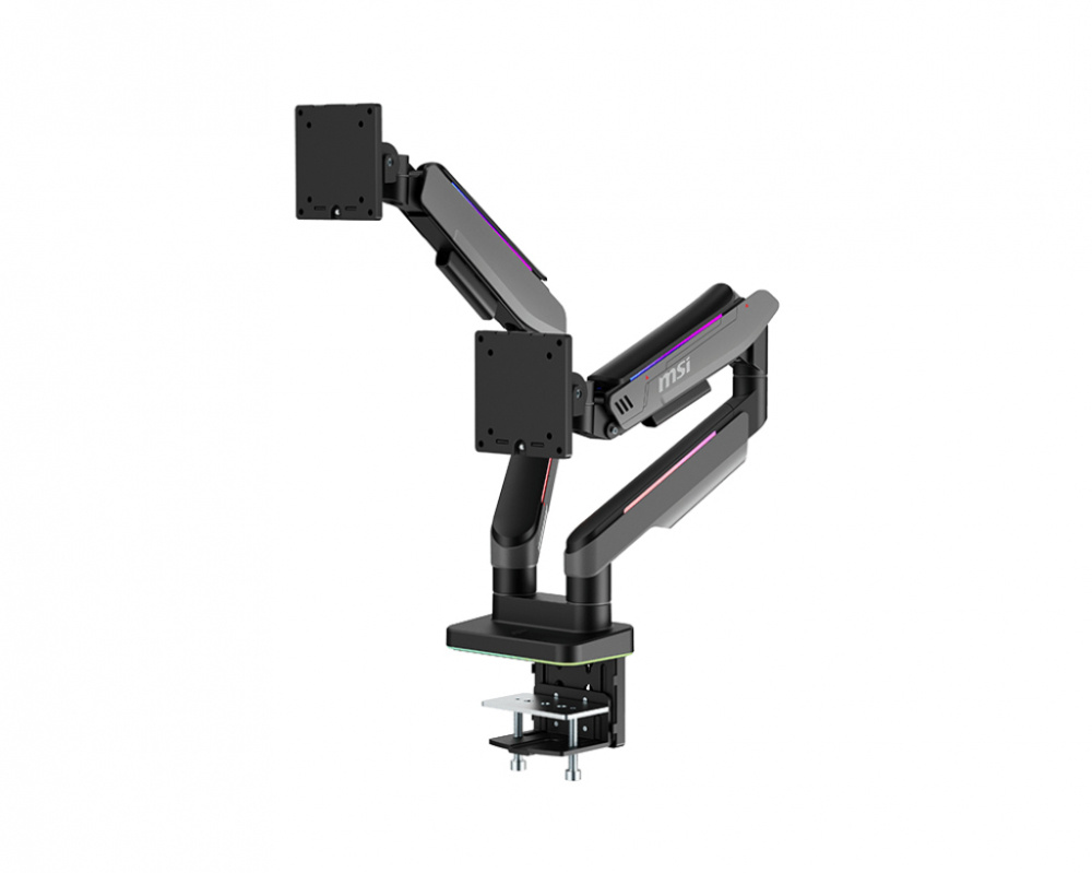 Soporte Para Monitor  Msi Mpg Mt201dr Doble Monitor Color Negro TamaÑo De Pantalla 17a 49 Pul. Max