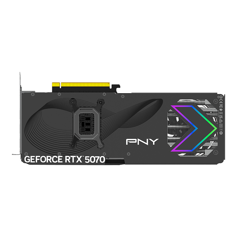 Tarjeta De Video Pny Geoforce Rtx 5070 Triple Fan Argb Oc / 12gb Gddr7 Pcie 5.0 X16 / Gama Alta /