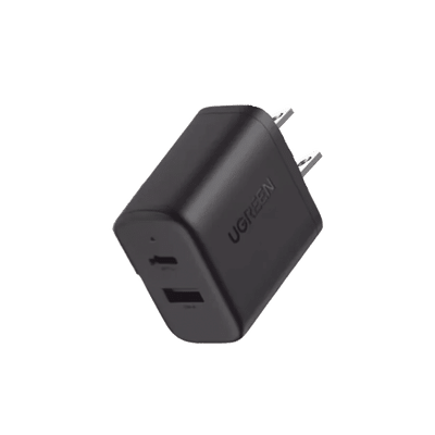 Cargador Rápido De 2 Puertos 20w Negro