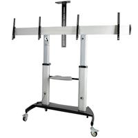 Carrito Para Dos Tv De 37 A 60 Pulgadas - Hasta 50kg Cada Uno - Soporte Vesa Movil Para Dos Tv - Con