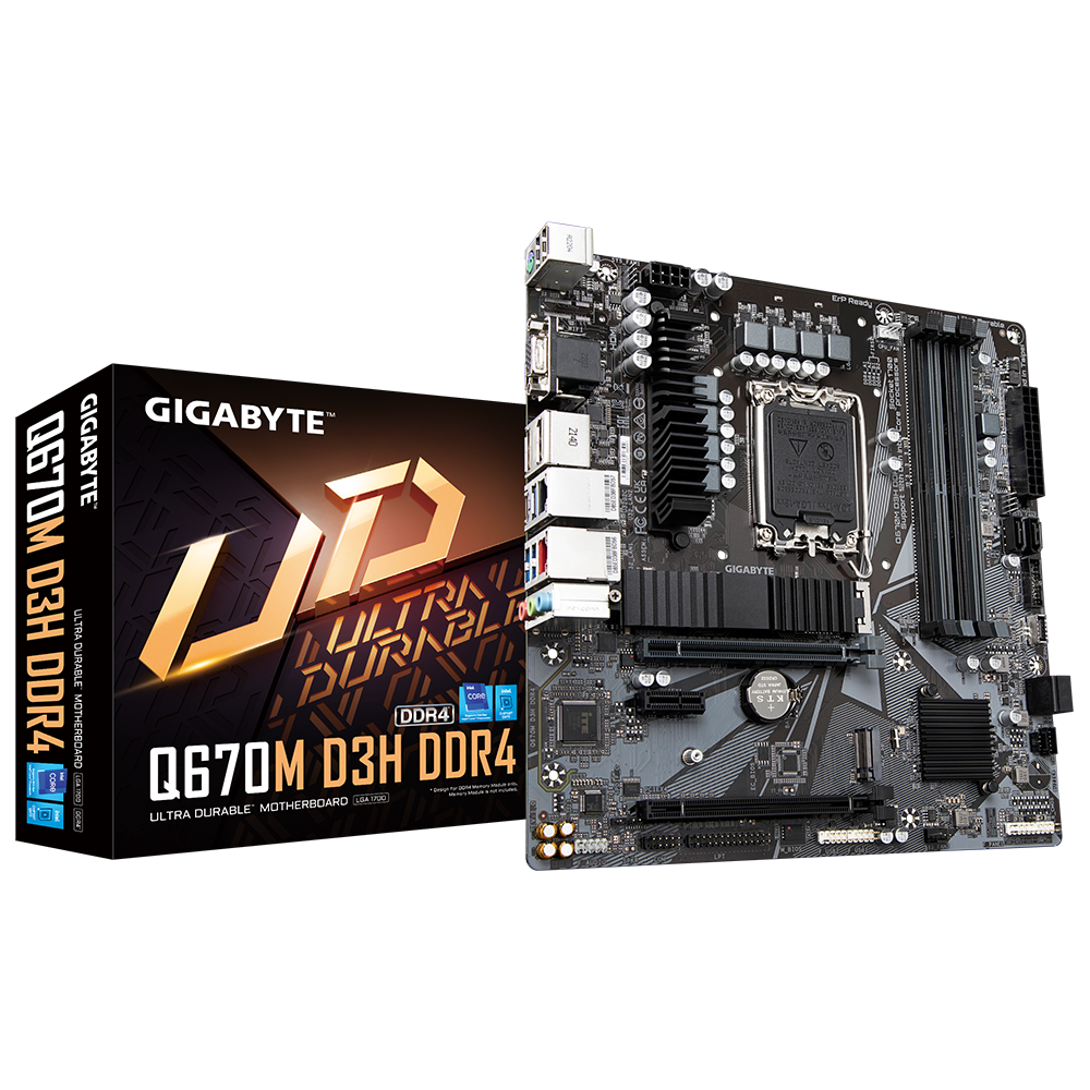 Mb Gigabyte Q670m D3h Ddr4 1700, Matx