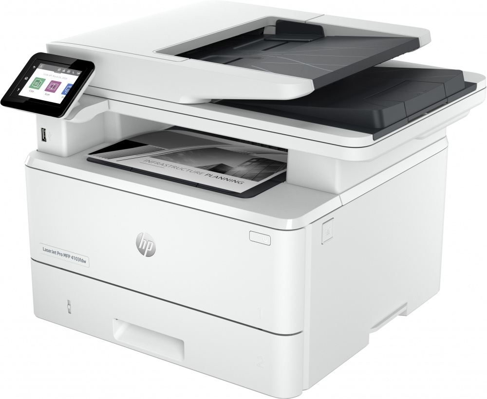 Multifuncional HP LaserJet Pro MFP 4103fdw, Blanco y Negro, Láser, Print/Scan/Copy/Fax