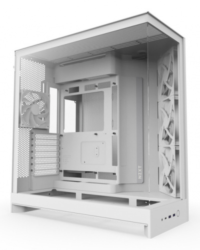 Gab Nzxt H9 Flow White, Atx2.5x6,3.5x2, 2usb 3.2 Tipo A, Usb3.2 Tipo C