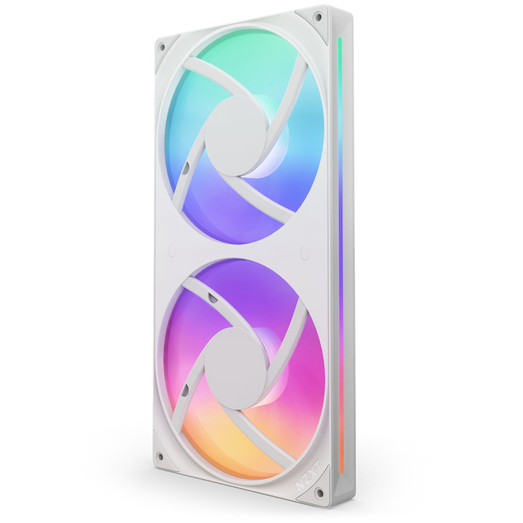 Kit 2 Ventiladores Nzxt U280 Unibody Rgb 280mm Blanco