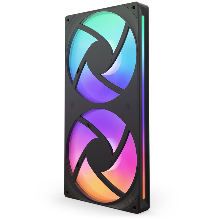 Kit 2 Ventiladores Nzxt U280 Unibody Rgb 280mm Negro