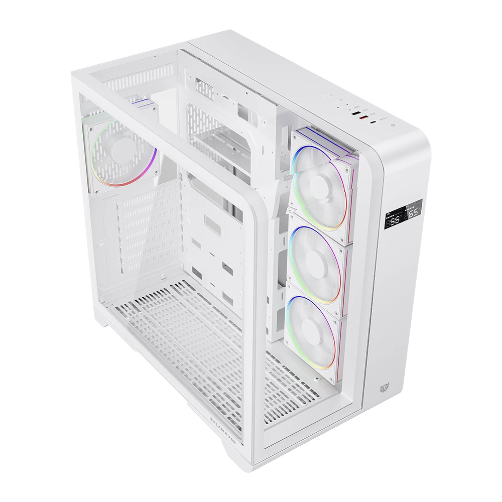 Gabinete Gamer Balam Rush Tank Expert Curve 7400 / Media Torre / Atx - M-atx - Itx / Cristal