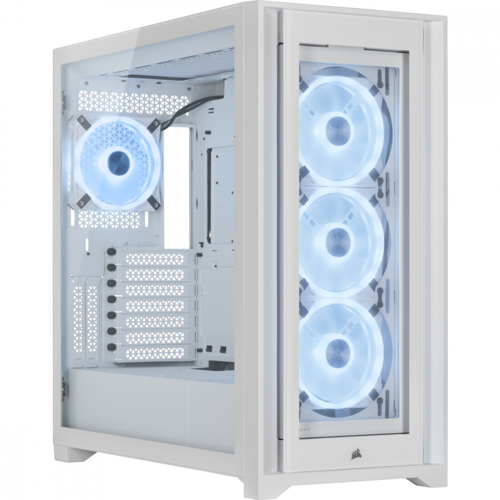 Gabinete Corsair Icue 5000x Rgb Ql Edicion Media Torre Blanco Tg