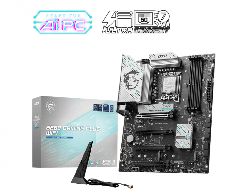 Tarjeta Madre  Msi B860 Gaming Plus Wifi Lga 1851 Ddr5 Atx