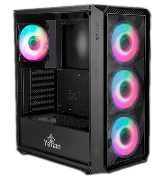 Gabinete Gamer Yeyian Edge Mid Tower Argb Atm, M-atx (ycm-apedg-g1)