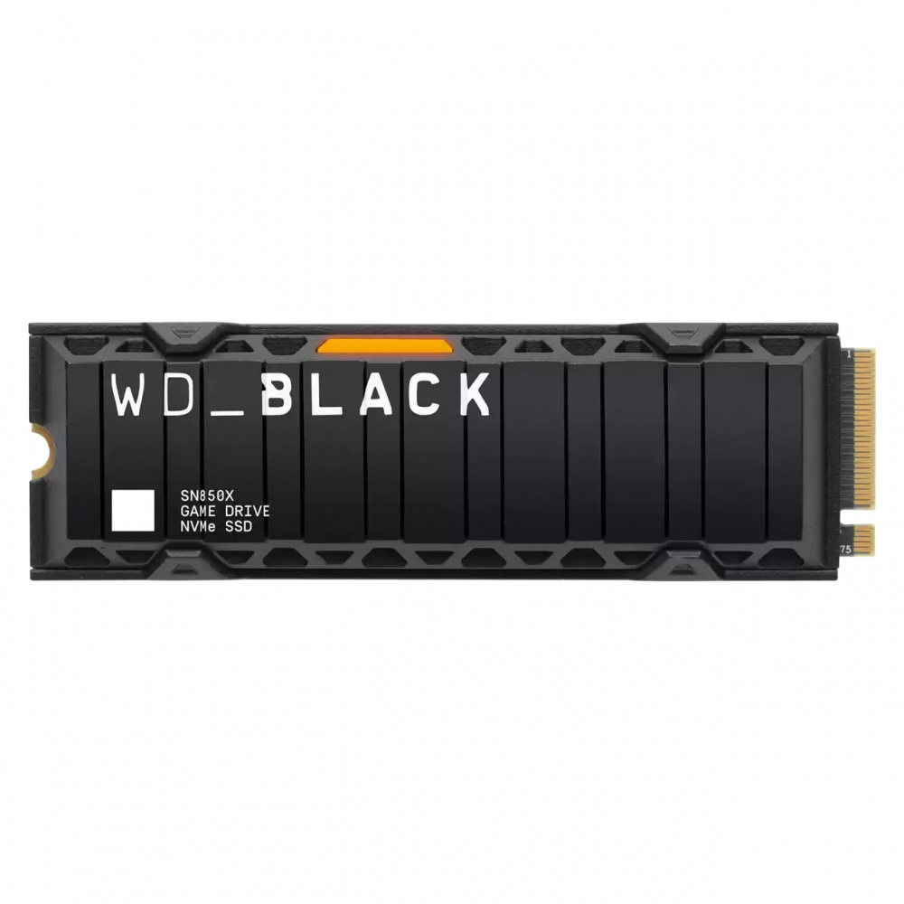 Unidad Ssd M.2 Wd Sn850x 2tb Wds200t2xhe Black Pcie G4 Nvme Disipador