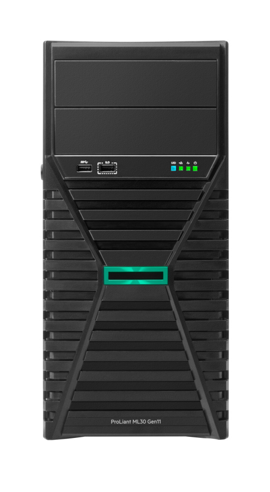 Servidor HPE ProLiant ML30 Gen11, Intel Xeon 6325P, 32GB DDR5, 2TB, máx. 80TB, 2.5/3.5", SATA/SAS, Torre (4U)