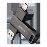 Memoria Quaroni 64gb Usb 3.2 / Dual Ac / Otg / Metalica
