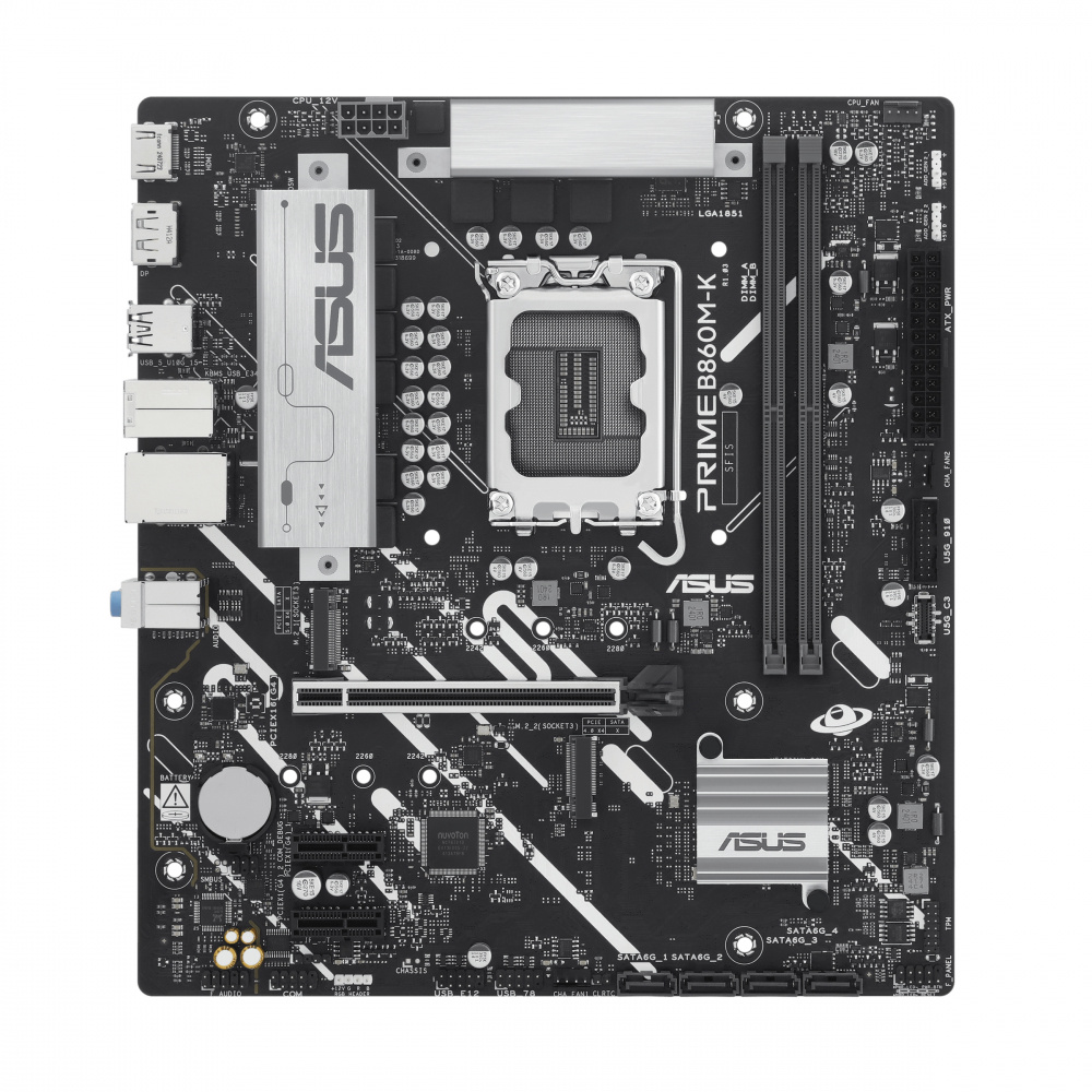 Mb Asus B860 Intel S-1851 Serie 2 /2x Ddr5 8800 /hdmi /dp /2x M.2 /2x Usb 3.2 /micro Atx /gama Media