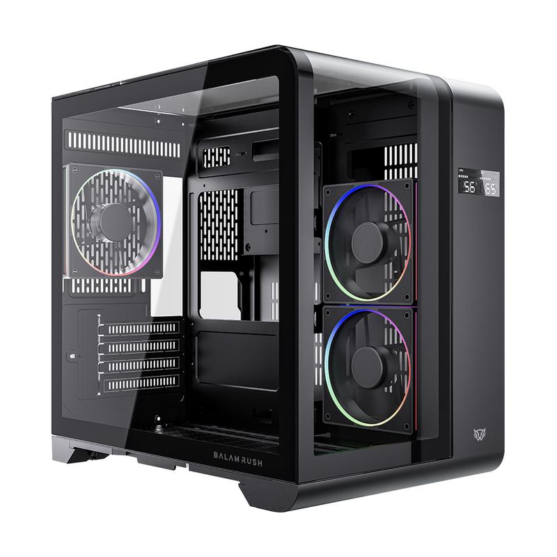 Gabinete Balam Tank Expert Displ 6400/mb Atx/3vent Argb/neg Br-941617