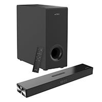 Barra De Sonido Acteck Dynamic Thin Bs600 / 3 Boocinas + Subwoofer / Sonido Estereo 2.1 / 60 W / 80