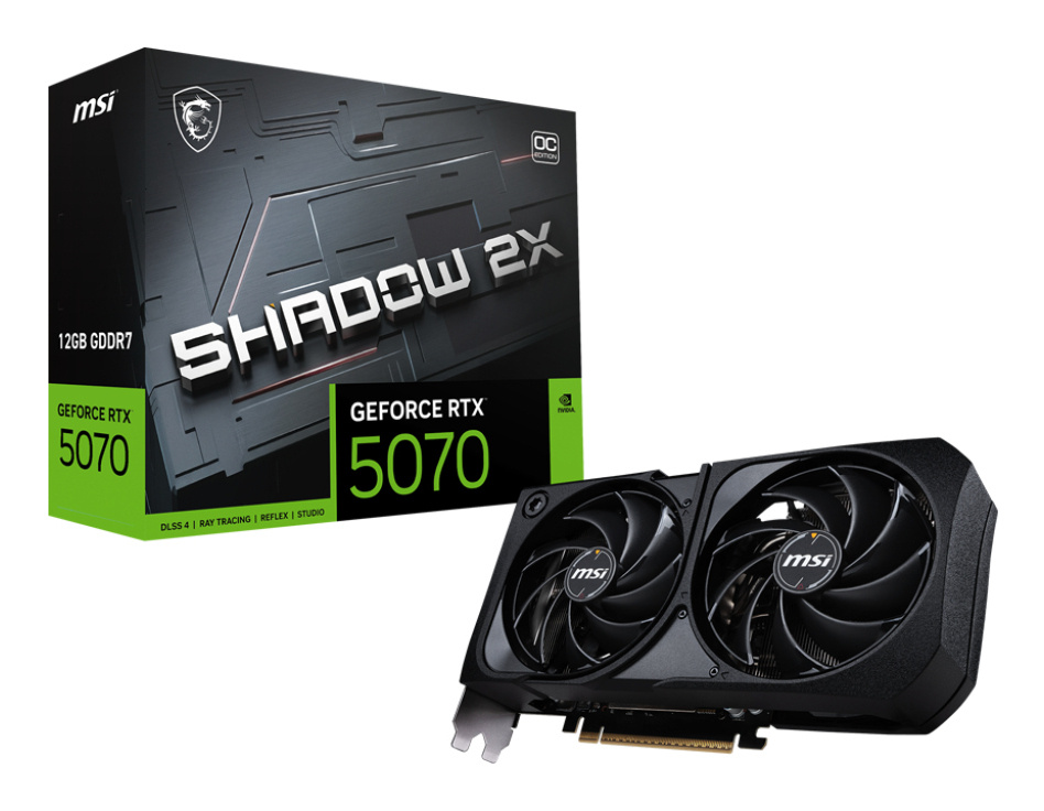 Tarjeta De Video Msi Nvidia Geforce Rtx 5070 Oc Pcie4 X 8/12gb/gddr6/estandar/2hdmi/1xdp/dl-dvi-d X