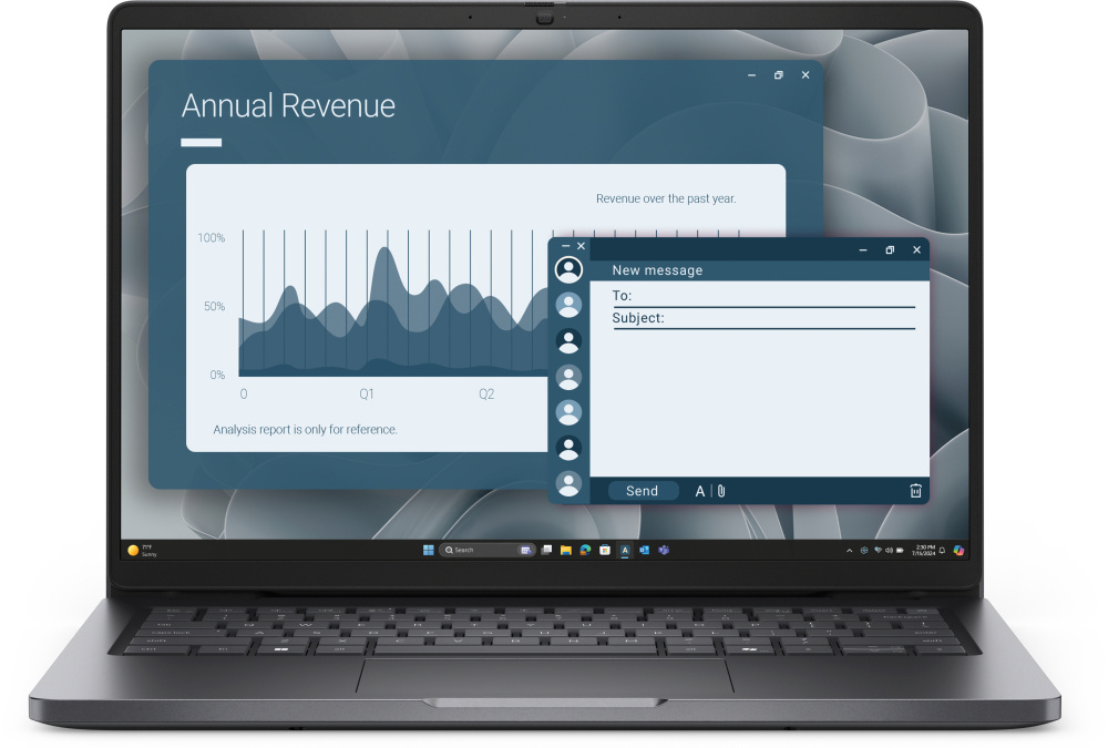 Laptop Dell Pro 14 Ai Pc Amd Ryzen 5 Pro 230 Hasta 16 Tops 16 Gb 512 Gb Ssd 14 Fhd Win11 Pro 1 AÑo
