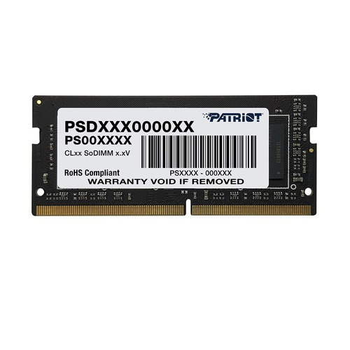 Memoria Ram Patriot Signature Sodimm Ddr4 8gb 3200mts Cl22 Pc4-25600 288pin 1.2v Laptop Aio Minipcs