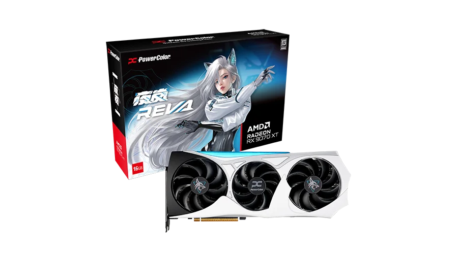 Tarjeta de Video Power Color Hellhound Rx9070xt 16gb Reva Edition 16gb Gddr6