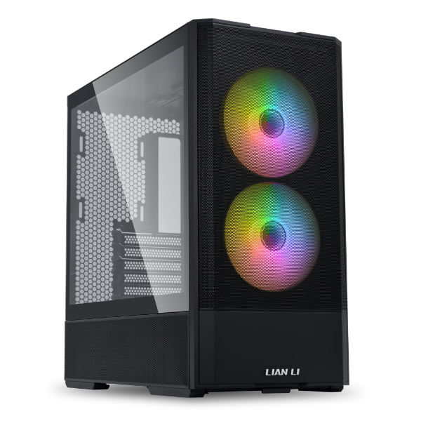 Gabinete Lian Li  Lancool 207 Black  2 Vent Argb 140mm, 2 Vent Pwm 120mm, Crist Temp Malla Matx / Atx
