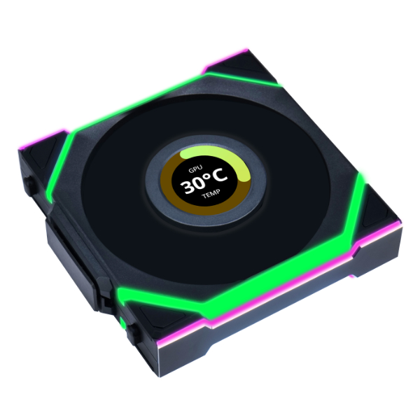 Ventilador Lian Li Unifan Sl Black Wireless Lcd 120mm Argb