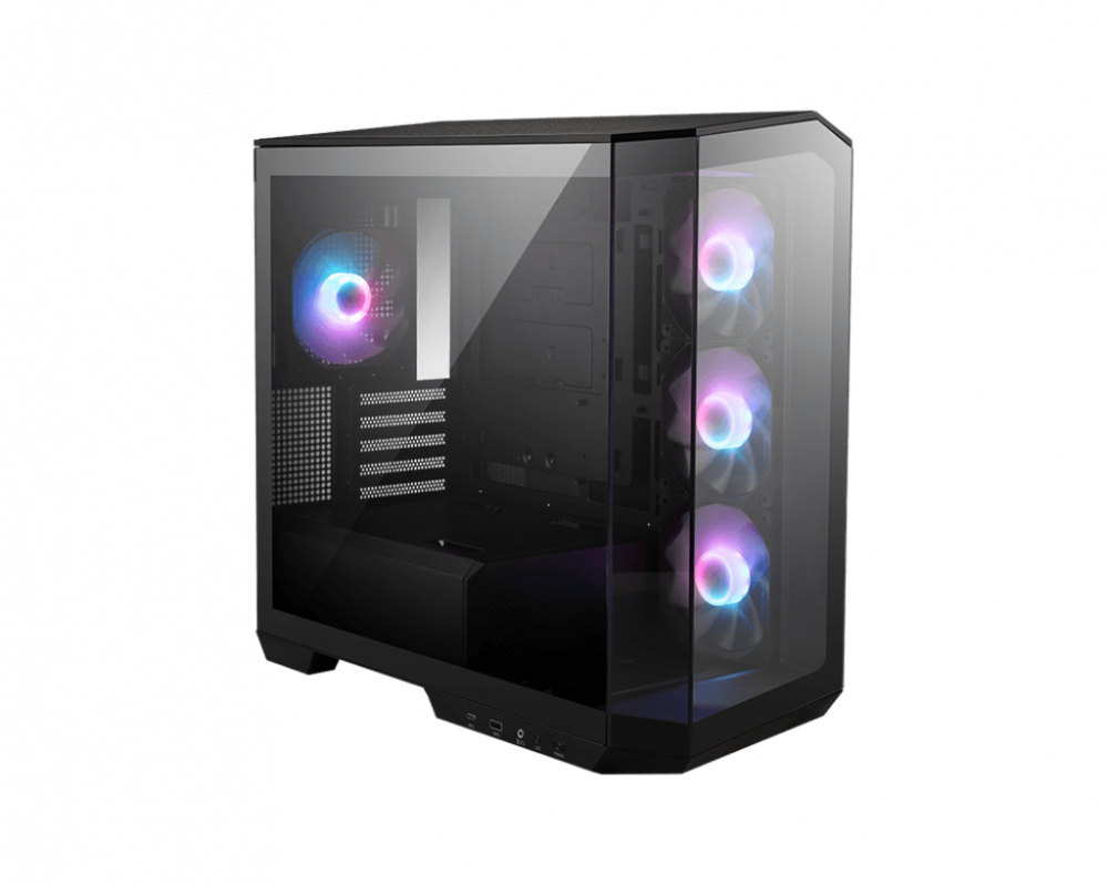 Gabinete Msi Mag Pano M100r Pz Black, Matx Cristal Tem