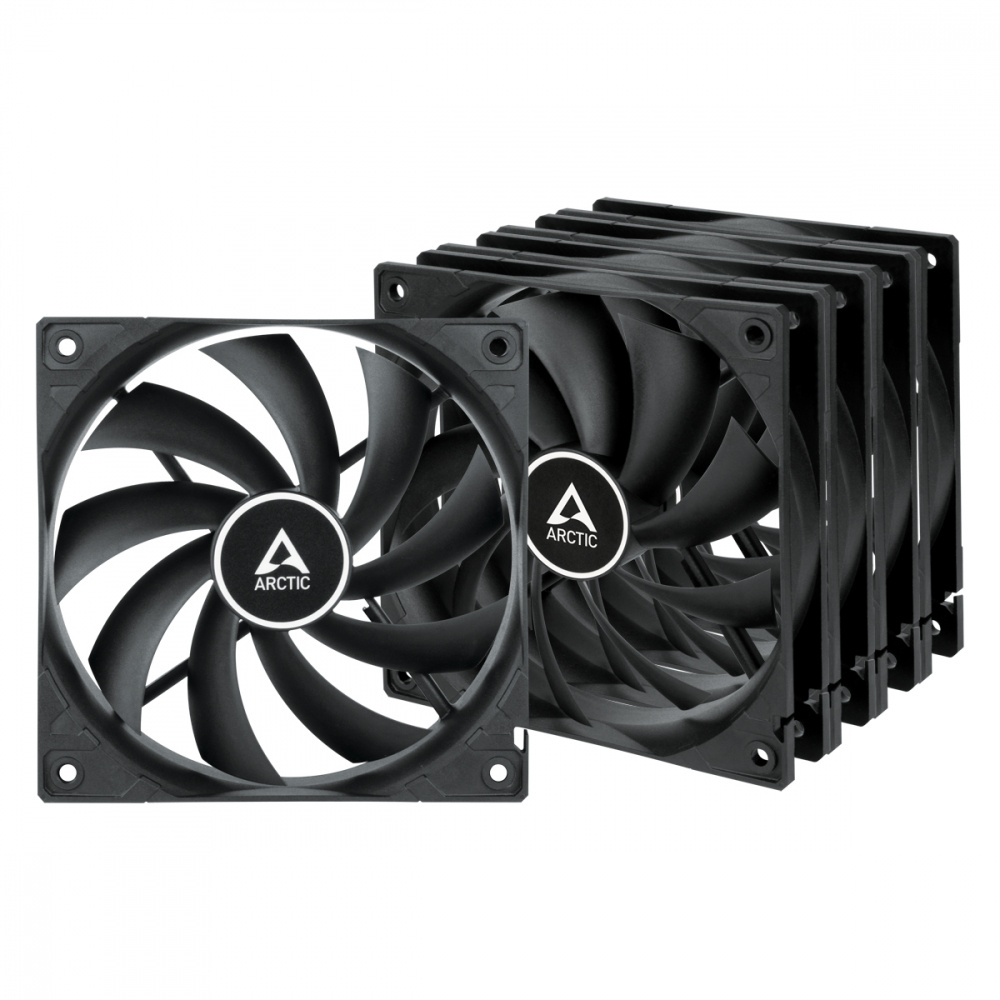 ARCTIC VENTILADOR F12 (Black) - 5 Pack