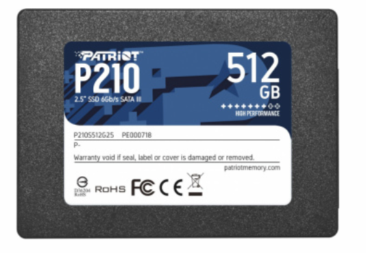 Ssd Patriot P210 512gb Sata 3 2.5"
