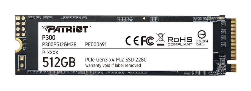 Ssd Patriot P300 512gb M.2 2280 Pcie Gen 3 X4