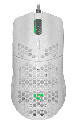 MOUSE PARA GAMING GAME FACTOR LASER MOG601 BLANCO 16000 DPI PIXART 3389 7 BOTONES RGB ULTRALIGHT