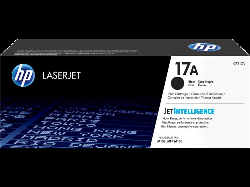 Cartucho                                                                                                                                                                                         De Toner Original Hp 17a Laserjet Negro (cf217a)