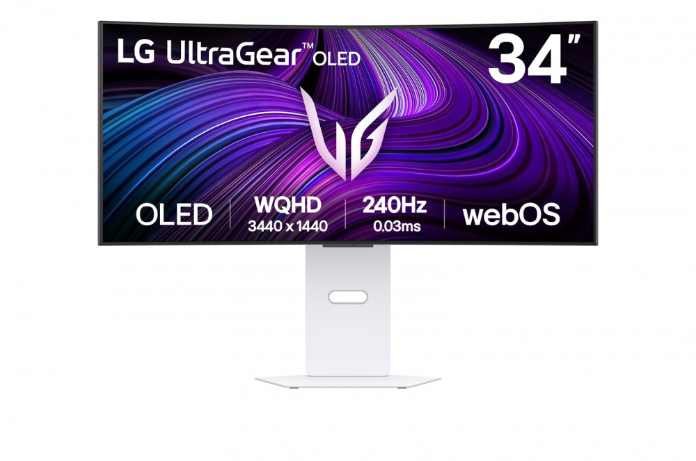 Monitor Lg 34gx90sa-w Gaming Curvo Oled Ultragear 34 Pulg,3440x1440,240hz,21:09,tr 0.03ms