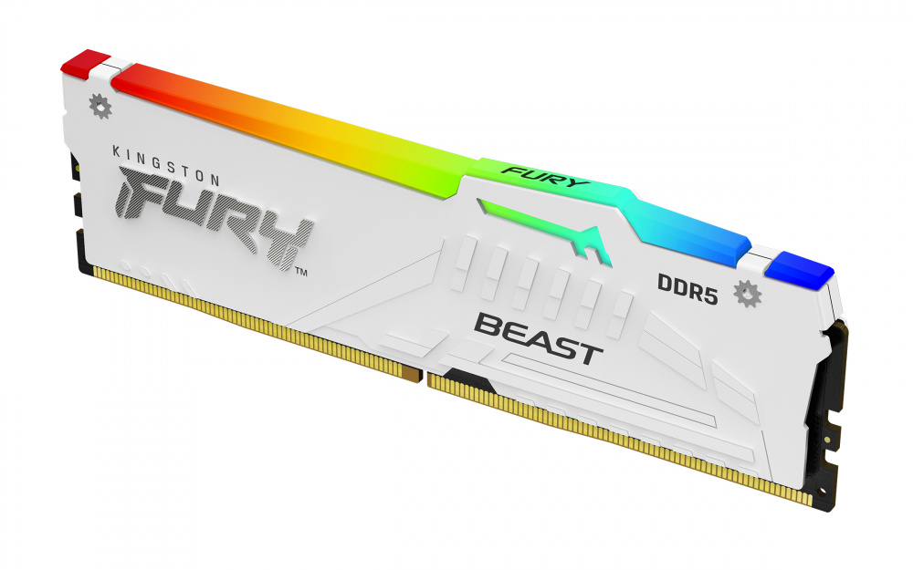 KINGSTON DDR5 32GB 6000MT/s DIMM FURY BEAST WHITE RGB EXPO KF560C36BWEA-32