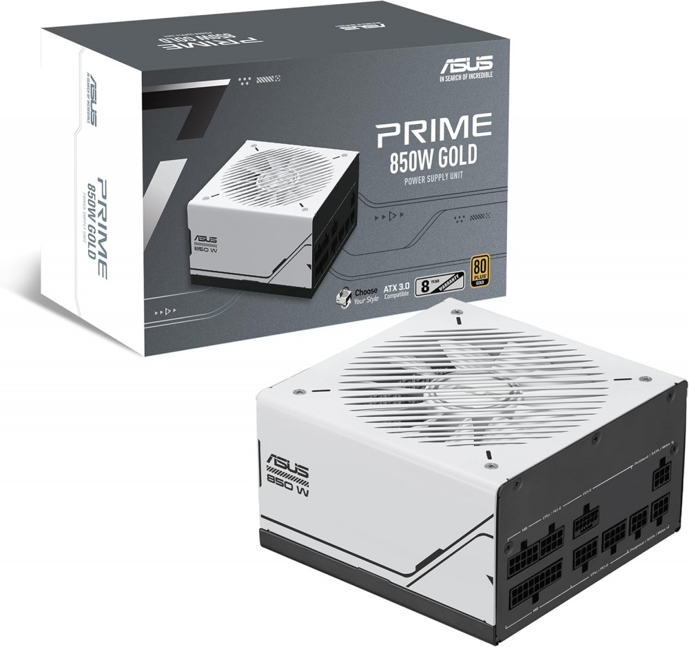 ASUS FUENTE DE PODER ASUSPRIME AP-850W 80 PLUS GOLD COMPATIBLE CON ATX 3.1