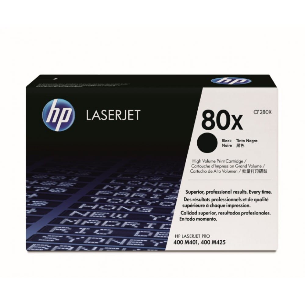 Toner                                                                                                                                                                                         Hp 80x Negro Alto Rendimiento P/m425dn Mfp/m401dn/m401dne/m40 (c