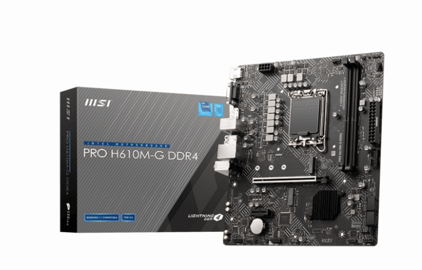 Tarjeta    Madre MSI Pro H610m-g DDR4 Soc 1700 Atx, Matx 12th Gen INTEL