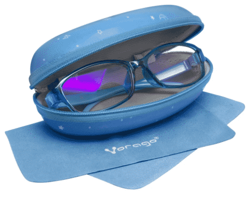 Lentes  Para Pc/tablet Vorago Kg-200 Kids Anti Blue Light Con Estuche Color Azul