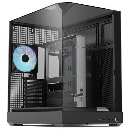 Gabinete Apnx V2 Black 4 Vent Incluidos Crist Temp Atx