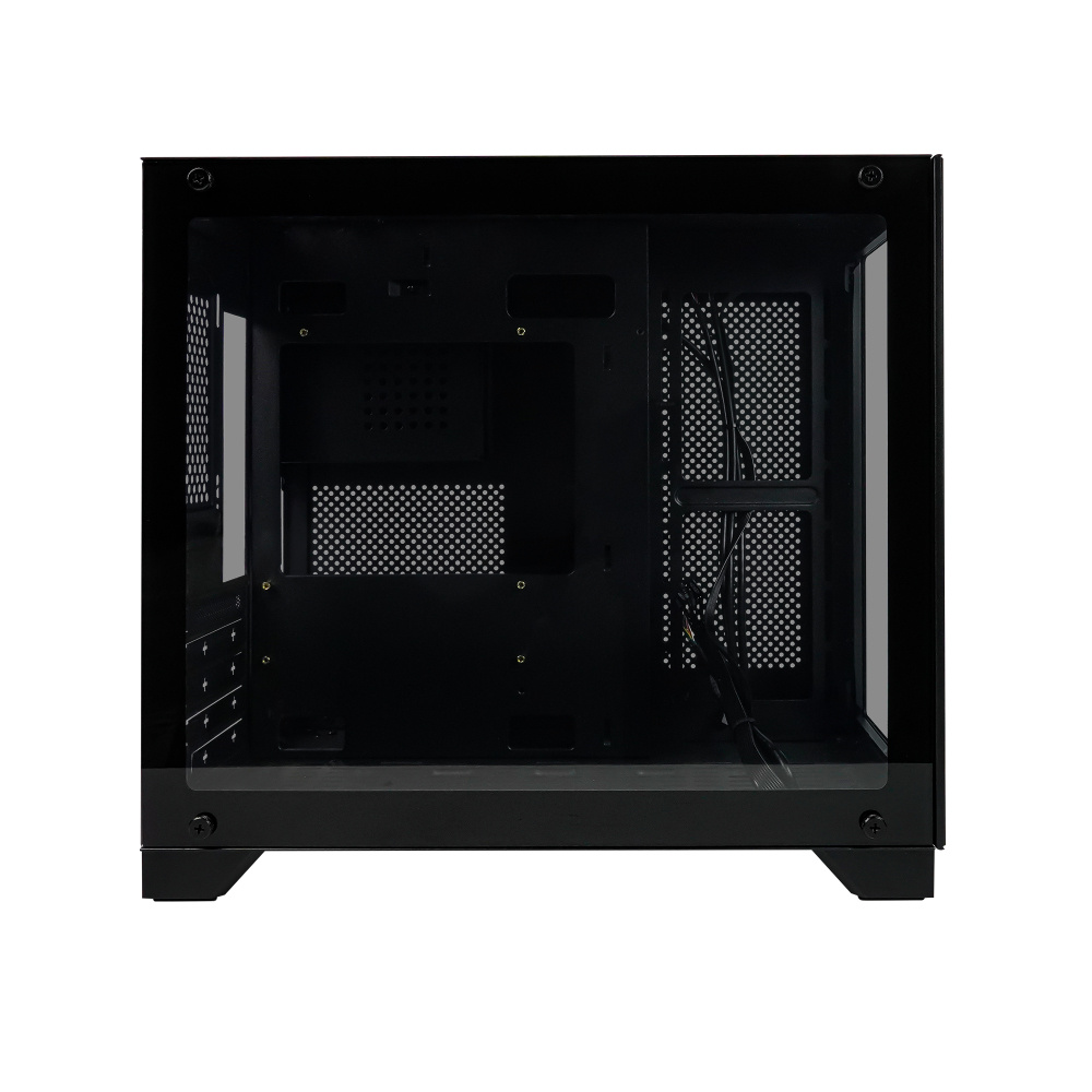 Gabinete Game Factor Csg570 Matx Fishtank, Doble Cristal, Usb 3.0, S/fte, Negro