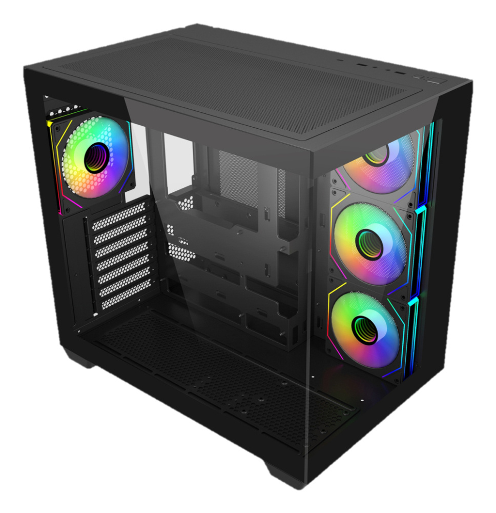 Gabinete Cooler Master Elite 302 / Argb Fan 4 / Blanco / Mini Torre / Mini Itx / Micro Atx / Ventana