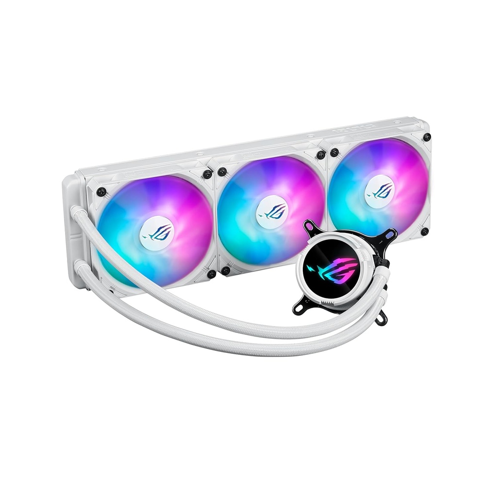 ASUS REFRIGERACION LIQUIDA DE CPU BLOQUE DE AGUA GIRATORIO DE 360 ROG STRIX LC III 360 ARGB WHT
