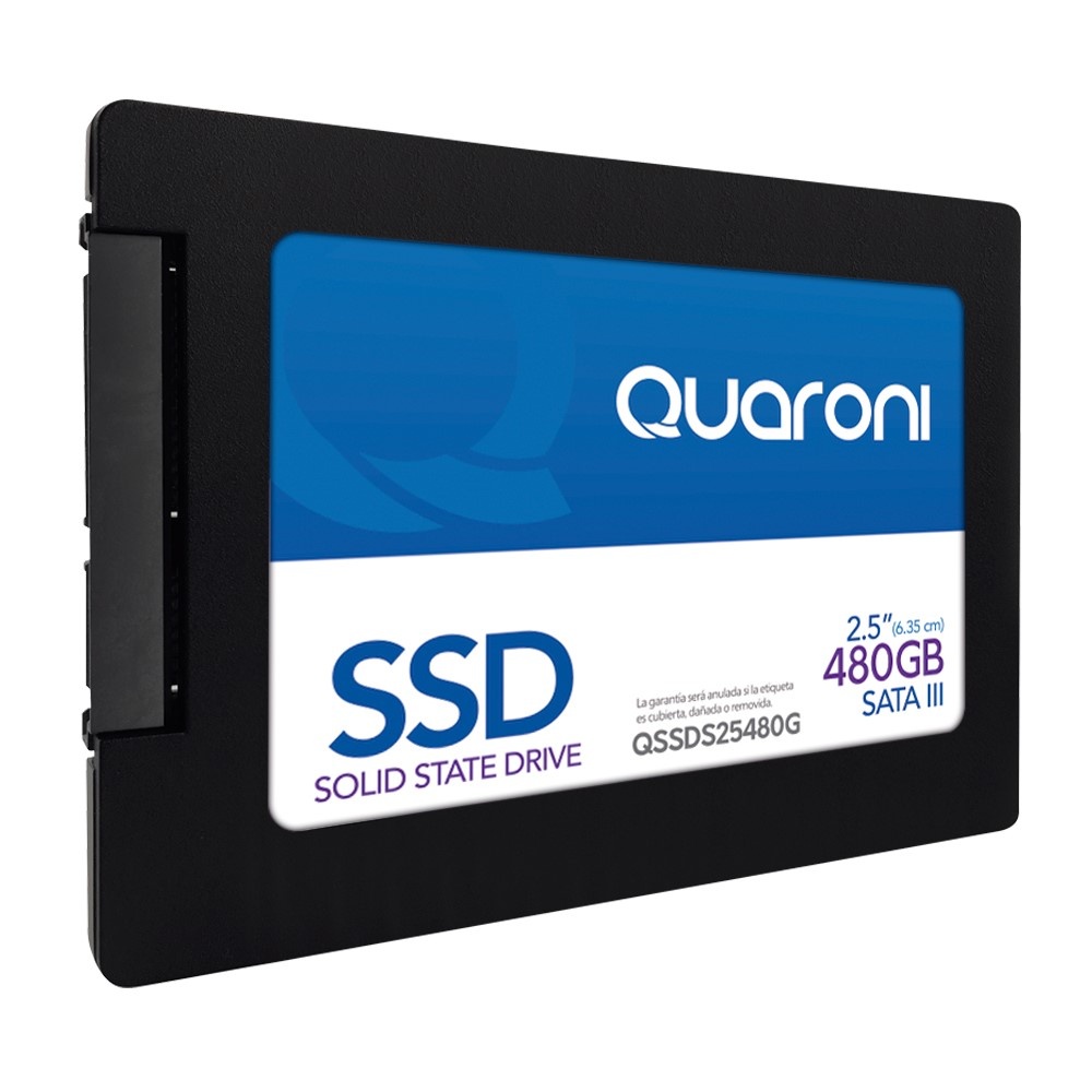 Unidad De Estado Solido Ssd Quaroni 2.5 480gb Sata3 6gb/s 7mm Lect 530mb/s Escrit 470mb/s