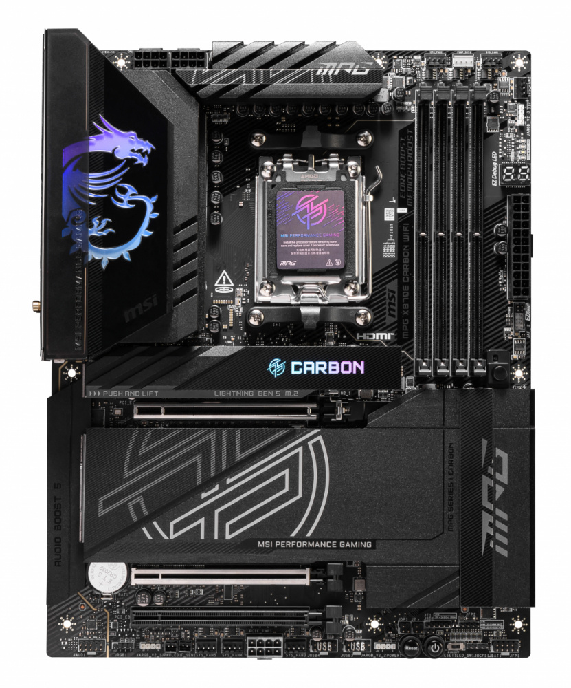 MB MSI MPG X870E CARBON WIFI ATX SOCKET AM5 AMD X870E 256GB DDR5 HDMI DP MPG X870E CARBON WIFI