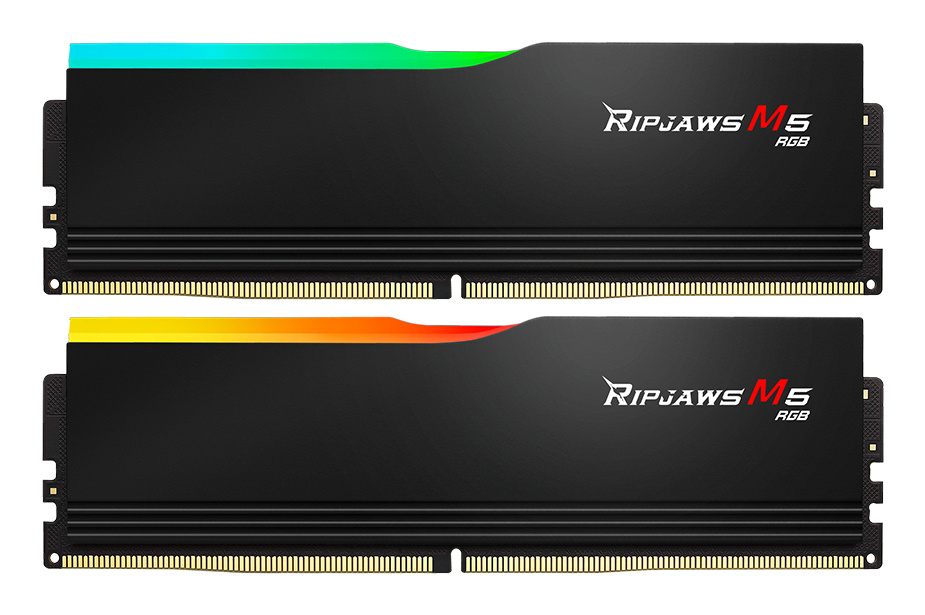 MEMORIA RAM DIMM GSKILL RIPJAWS M5 RGB 2X16GB  DDR5 6000MTS CL36 NEGRO F5 6000J3636F16GX2 RM5RK