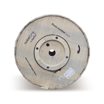 Carrete De 4 Km De Fibra Óptica Aérea Mini Adss (asu) G.652d, Monomodo De 12 Hilos, Exterior, Span 120, Loose Tube