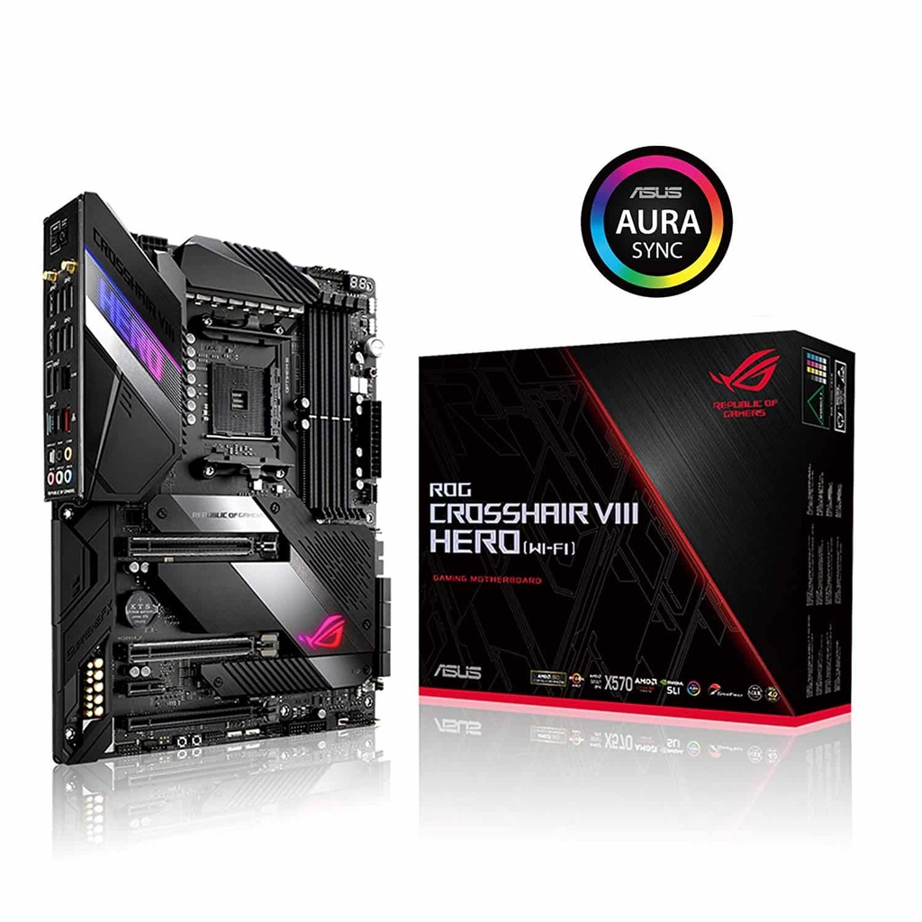 TARJETA MADRE ASUS ROG CROSSHAIR VIII HERO (WI-FI) AURA SYNC M.2/USB