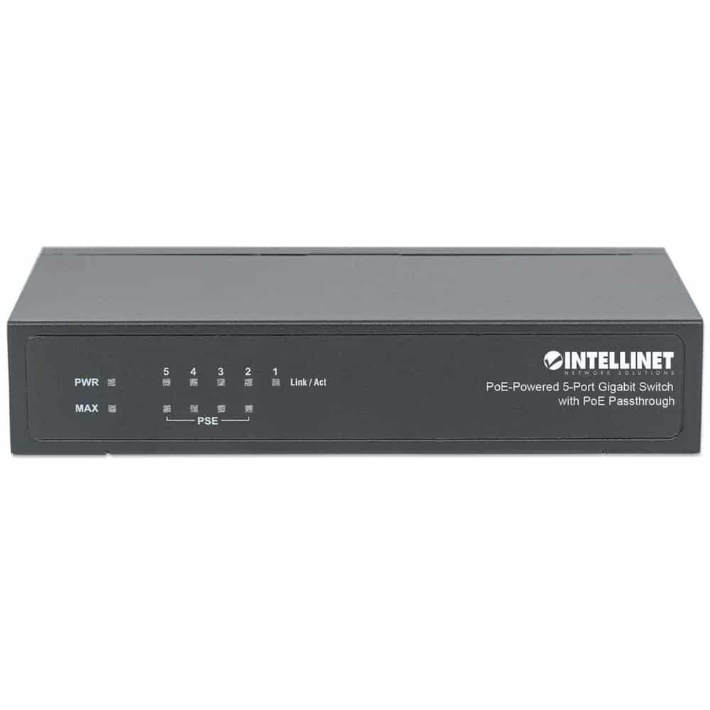 Poe Switch Intellinet Gigabit 5 Ptos 30w/pto, 68w Escritorio 561082