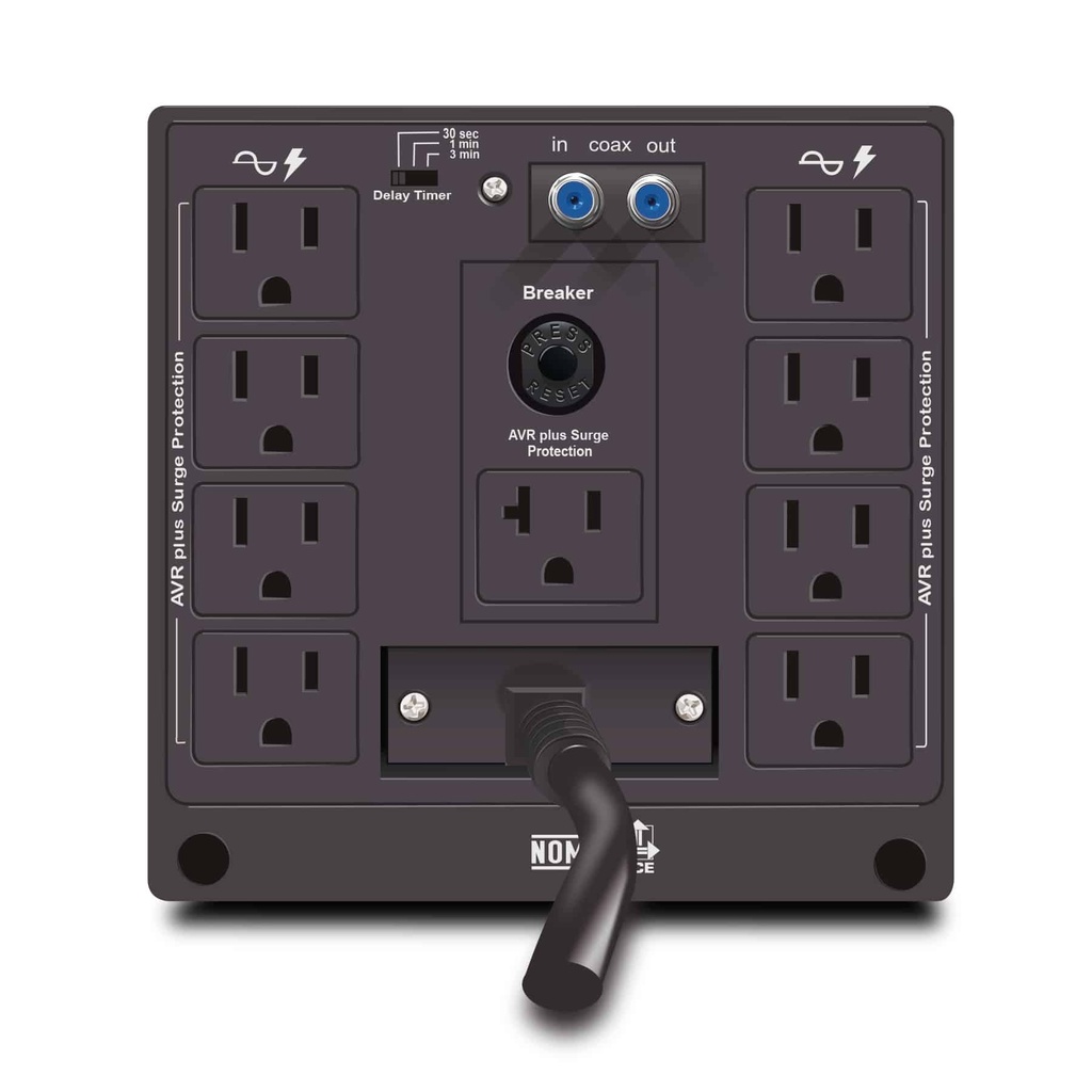 Cdp R-avr5008 5000va/2500w Avr, 8 Salidas, 525 Julios, Sistema De Reta